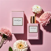 Vintage rozā smaržu pudelīte